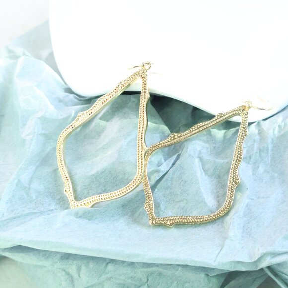 Kendra Scott Sophee Drop Earrings Gold - Picture 2 of 2